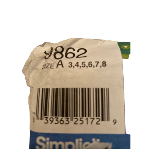 Sewing Pattern Simplicity 9862 Walt Disney's Peter Pan Hook Tinkerbell sizes 3-8 - Picture 2 of 5